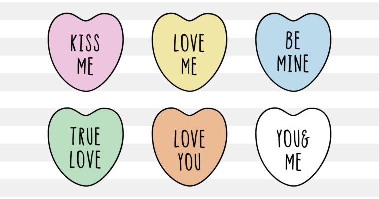 Valentine’s Candy SVG, PNG, EPS & DXF