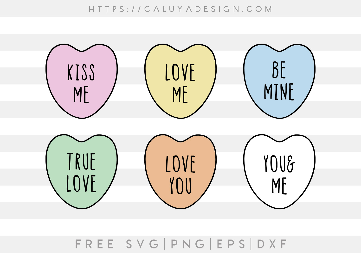 Free Valentine's Candy SVG, PNG, EPS & DXF by Caluya Design