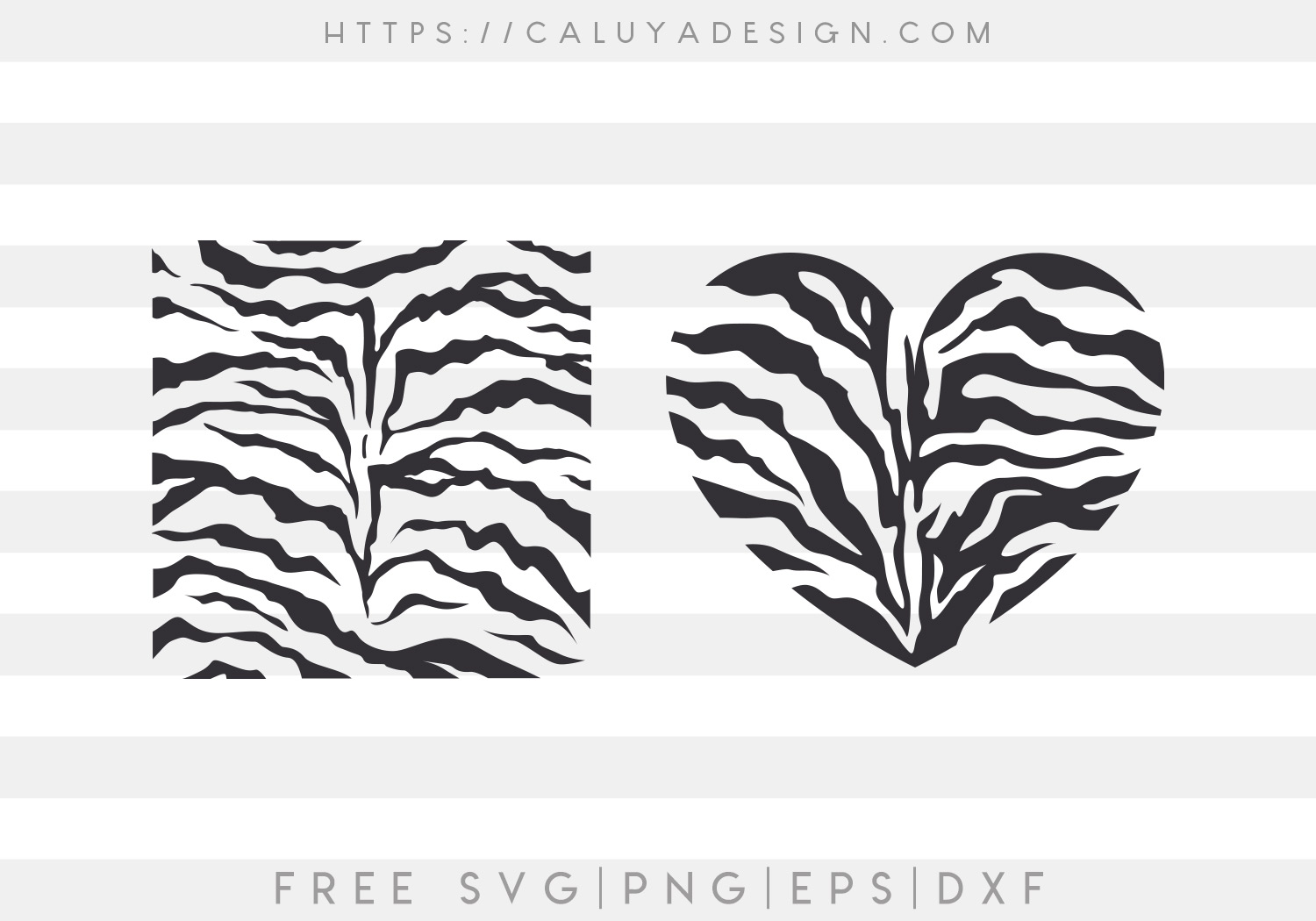 Free Zebra Pattern SVG Cut File