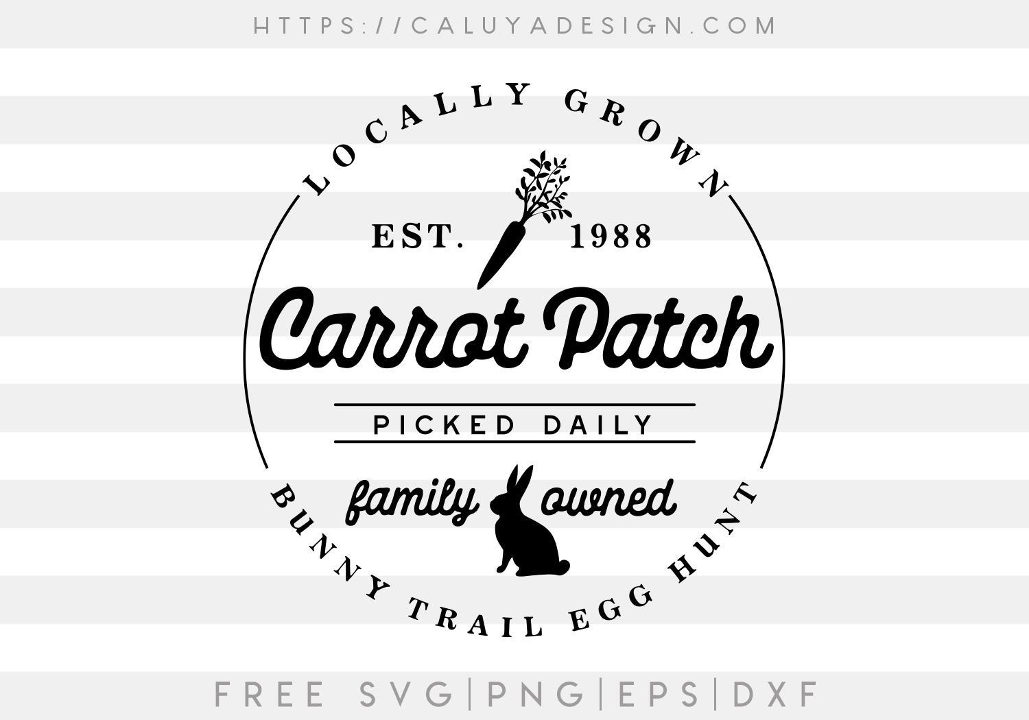 Free Carrot Patch SVG Cut File