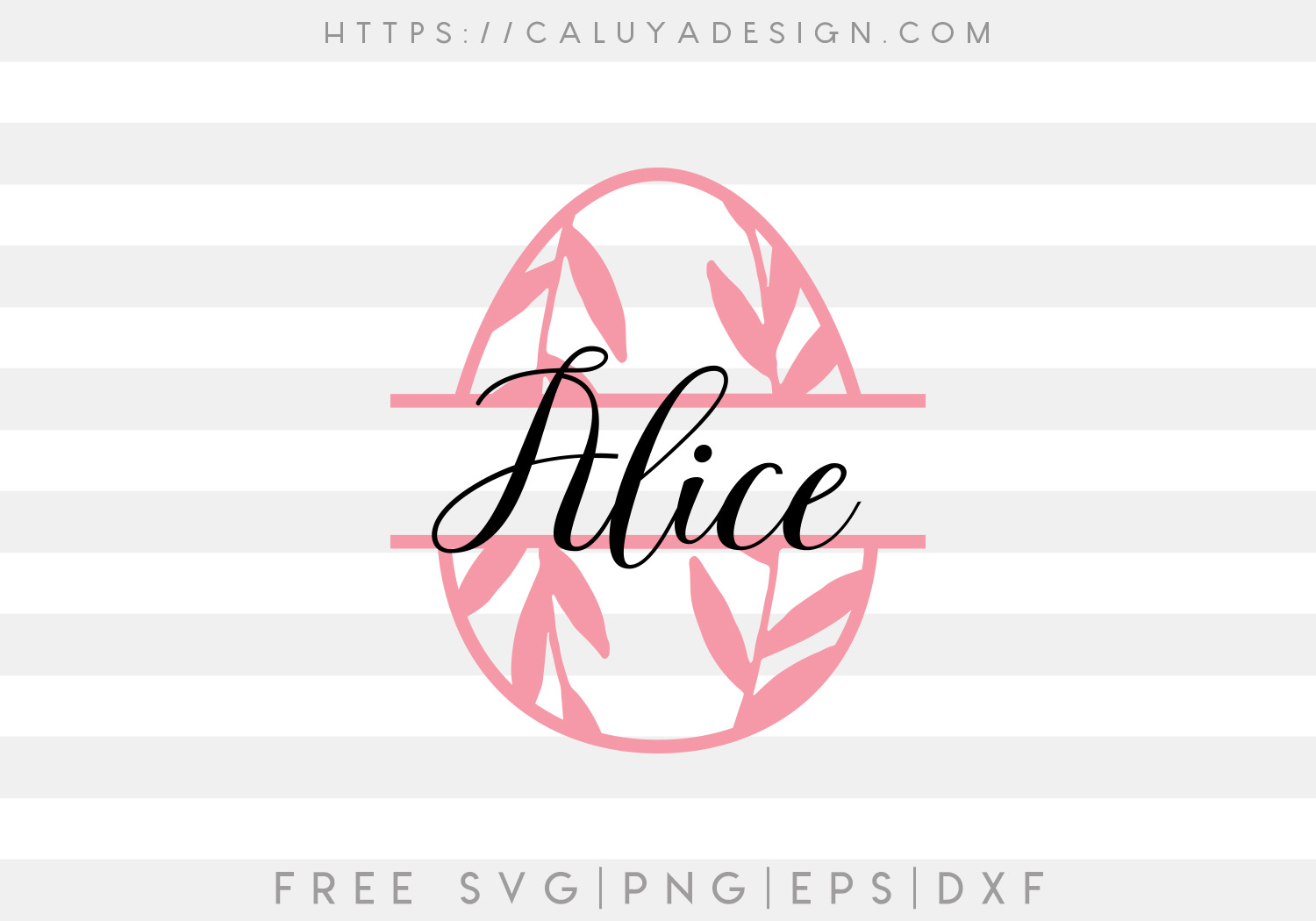 Download Free Easter Egg Monogram Svg Png Eps Dxf By Caluya Design