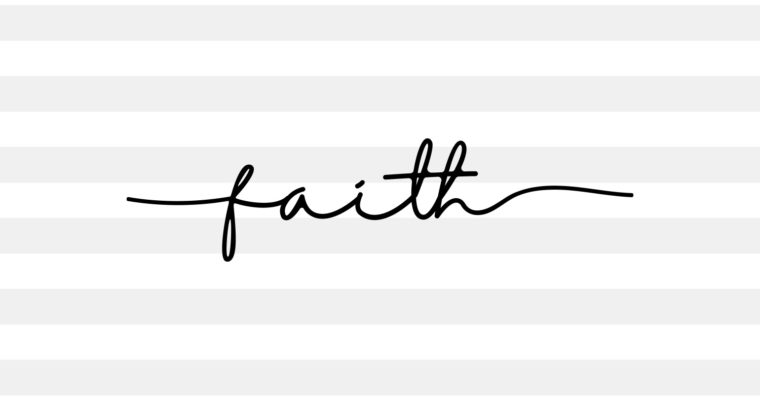 Faith SVG, PNG, EPS & DXF