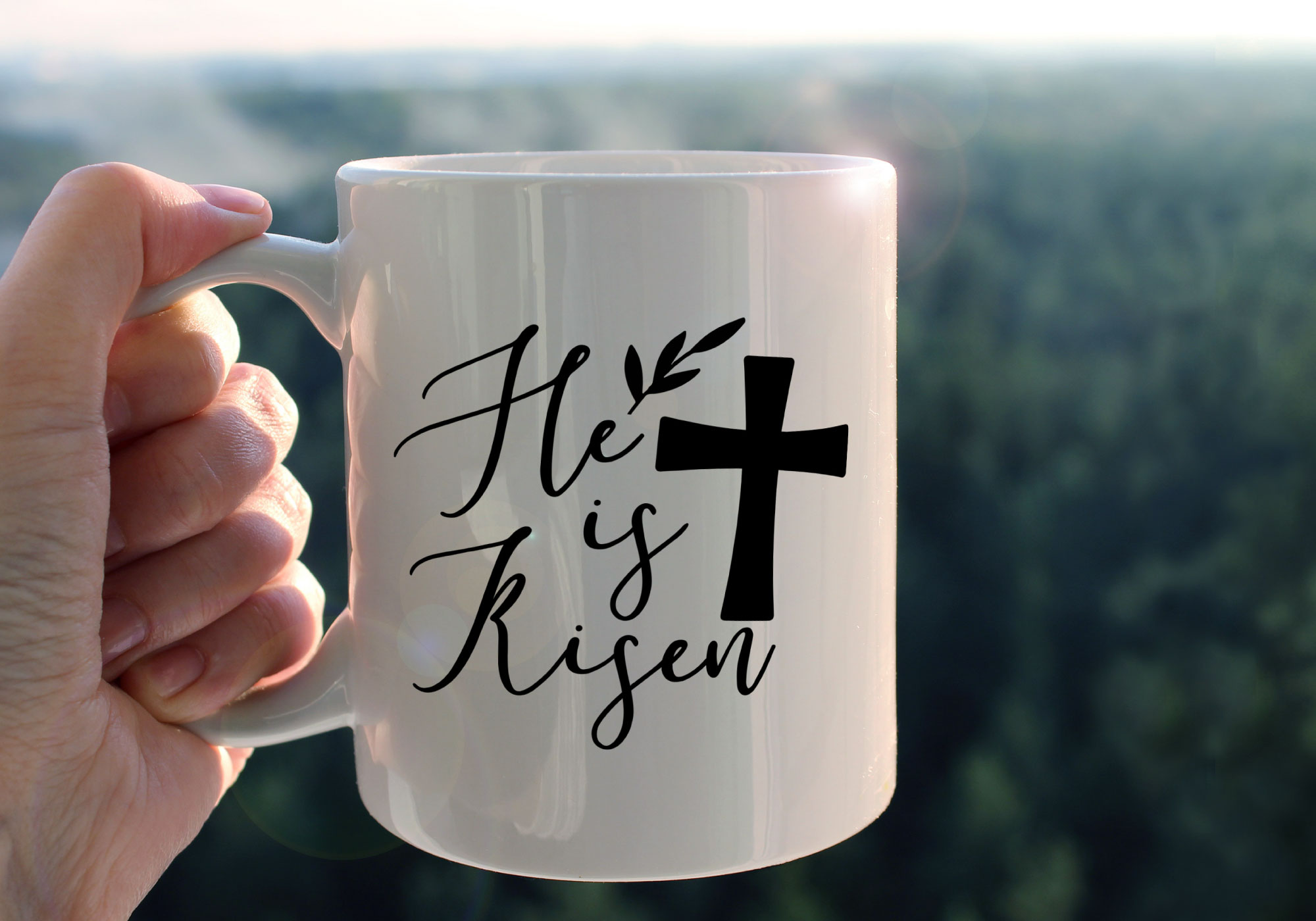 Free He Is Risen SVG, PNG, EPS & DXF by Caluya Design