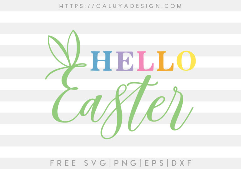 Free Hello Easter SVG