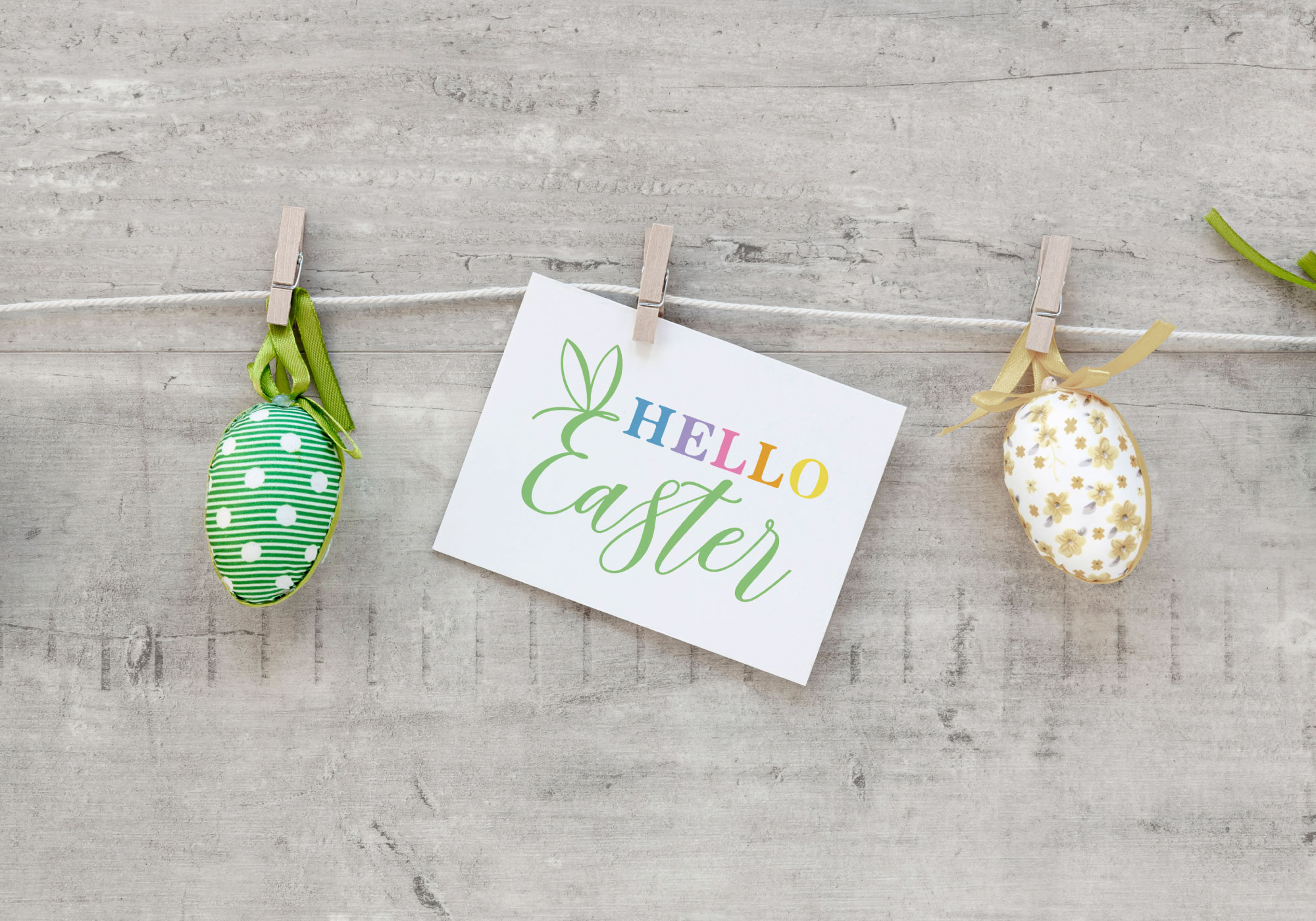 Free Hello Easter SVG Cut File