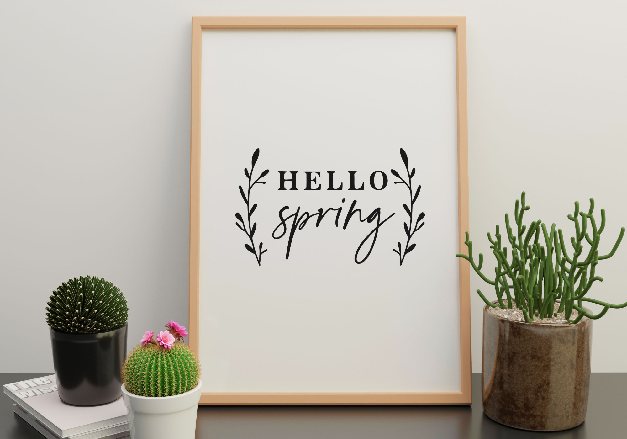 Free Hello Spring SVG Cut File