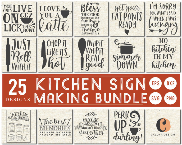 Kitchen Sign Making Bundle
