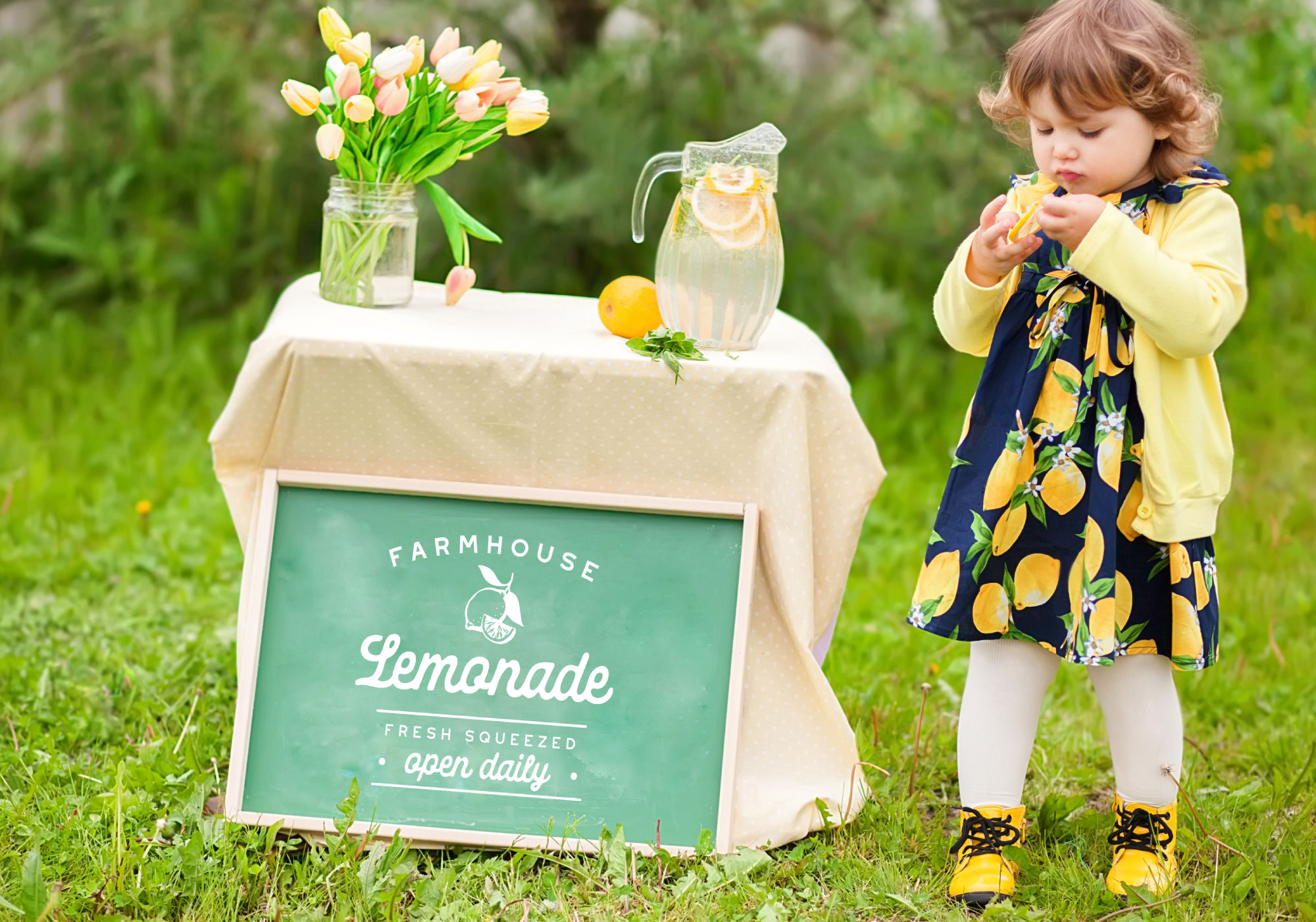 Free Farmhouse Lemonade Design SVG Cut File