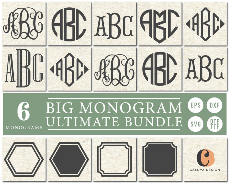 BIG Monogram SVG Bundle