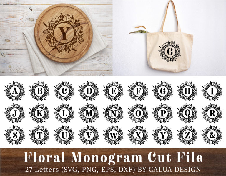 Floral Monogram Bundle