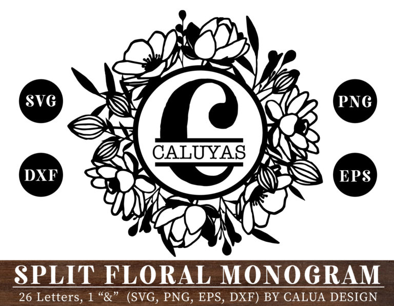 Split Floral Monogram Bundle