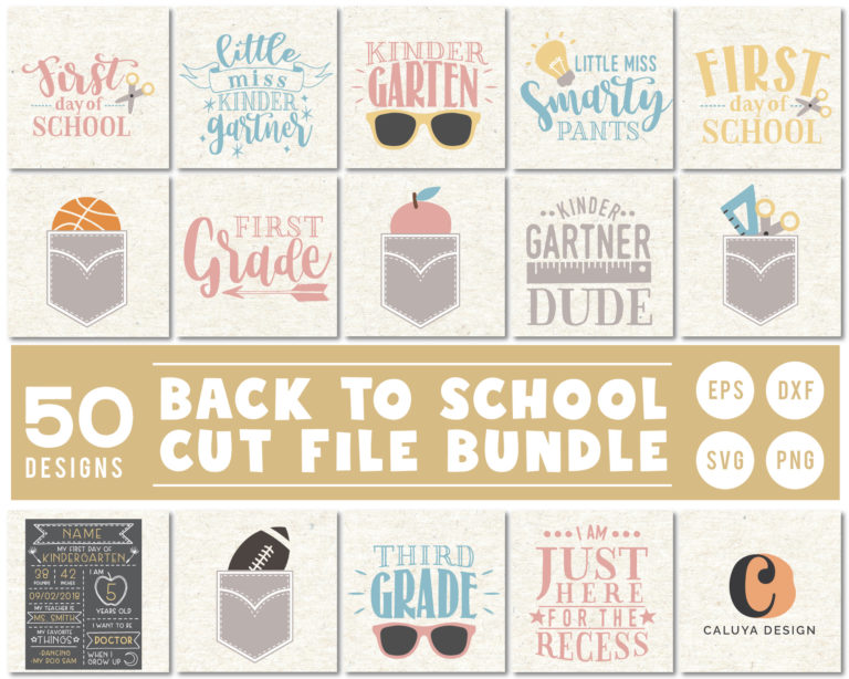 Back To School Cut File Bundle