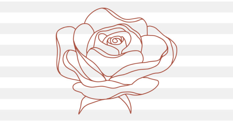 FREE Rose Bud SVG  Rose Flower SVG – Caluya Design