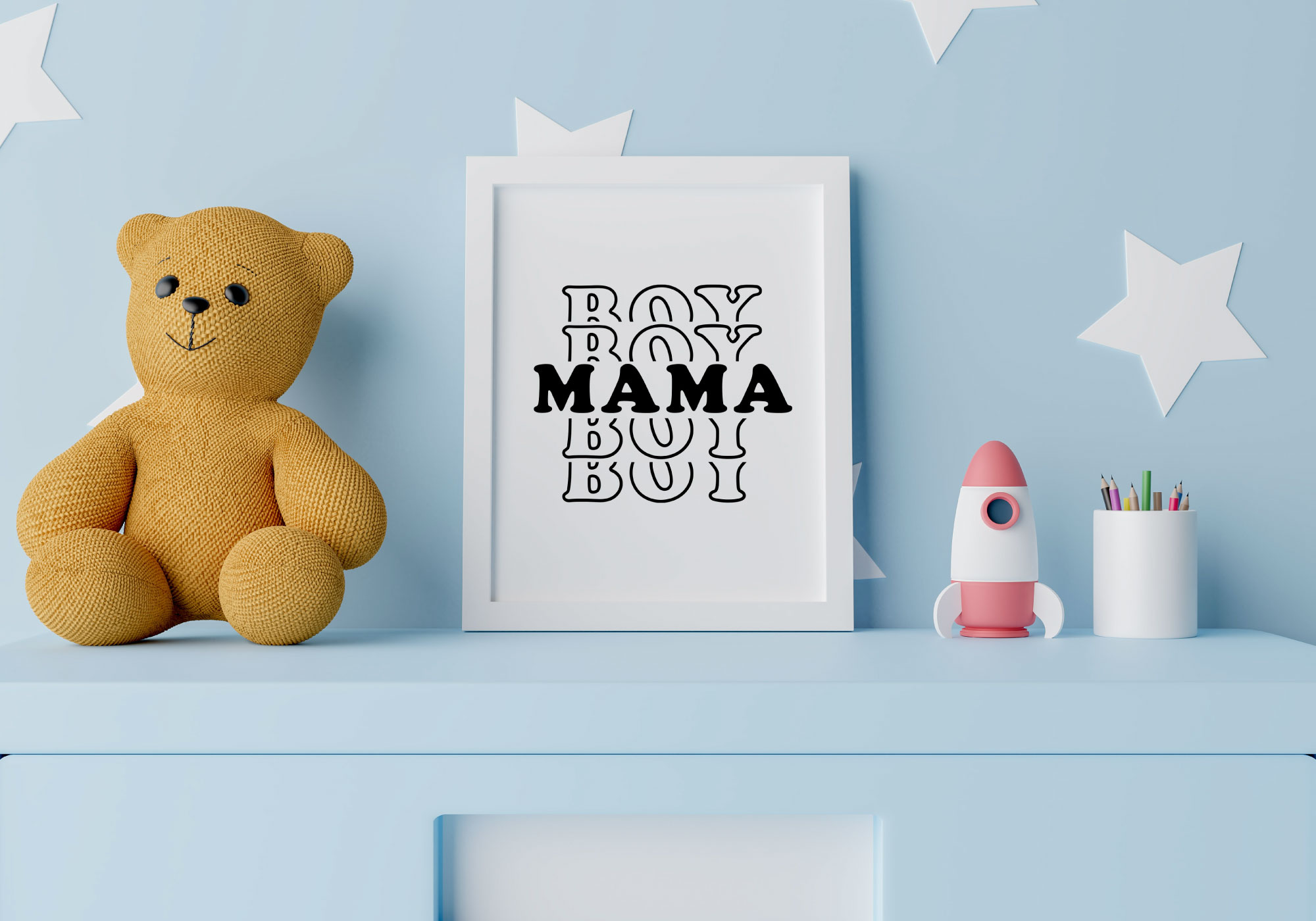 Free Mama Boy SVG Cut File