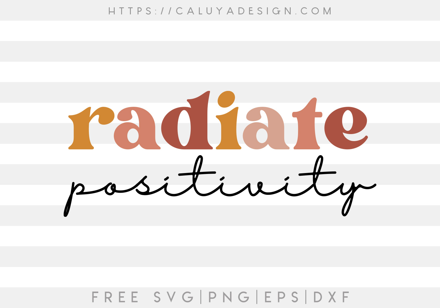 Free Radiate Positivity SVG