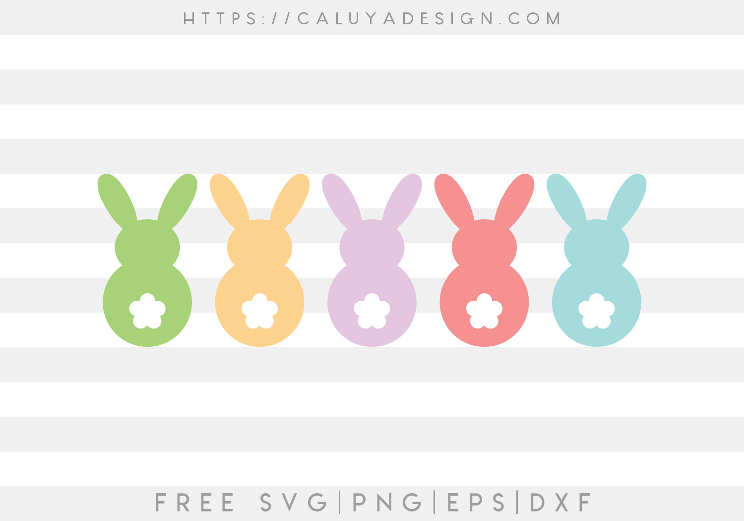 Download Free Simple Easter Bunny Svg Caluya Design