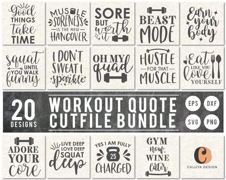 Work Out Quote Bundle