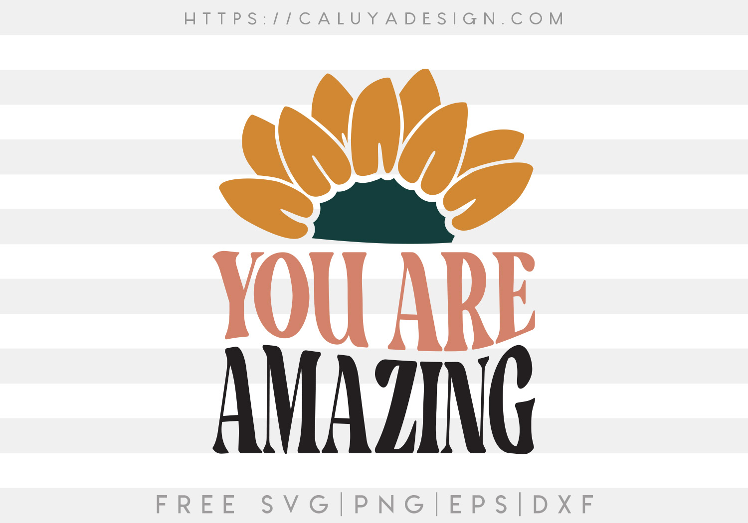 Free You Are Amazing SVG