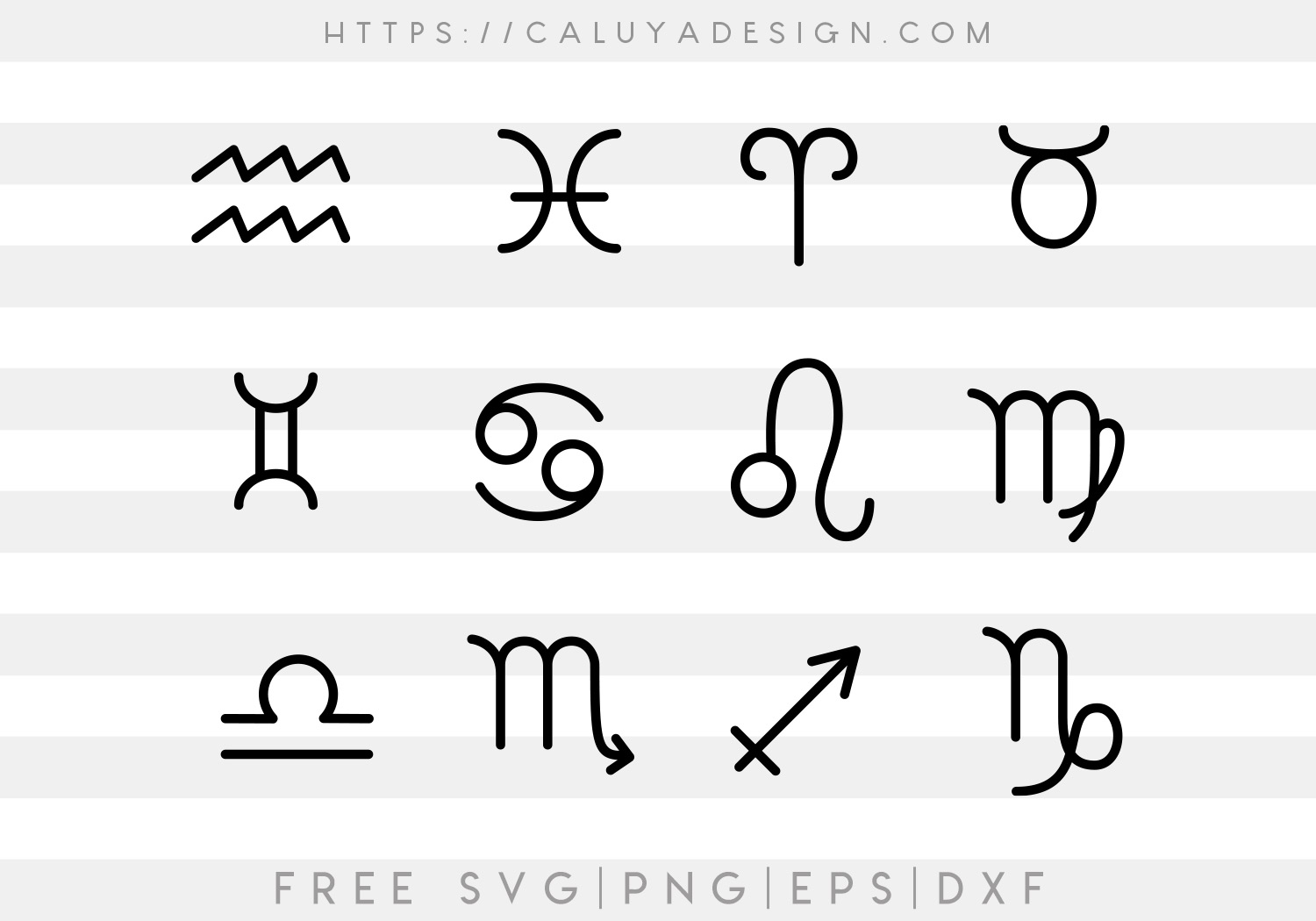 Download Free Zodiac Signs Svg Caluya Design