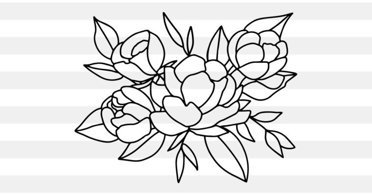 Free Free 310 Outline Wildflower Svg SVG PNG EPS DXF File