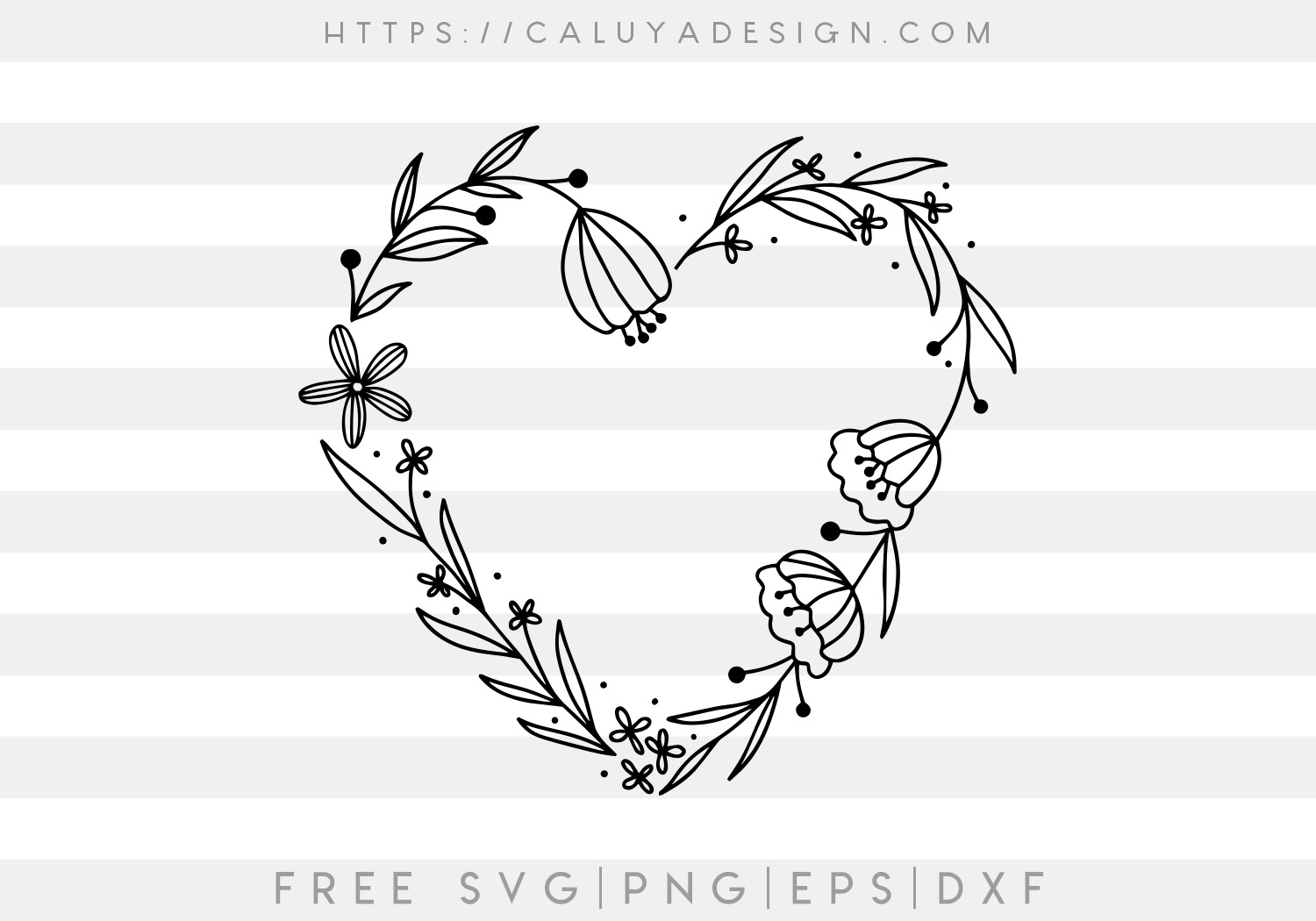 Free Free 118 Flower Heart Svg Free SVG PNG EPS DXF File