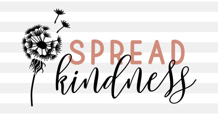 Free Spread Kindness Dandelion SVG