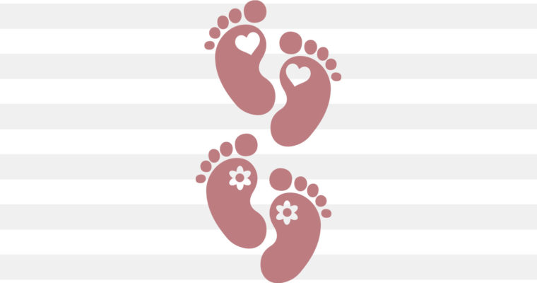 Free Baby Feet Set SVG