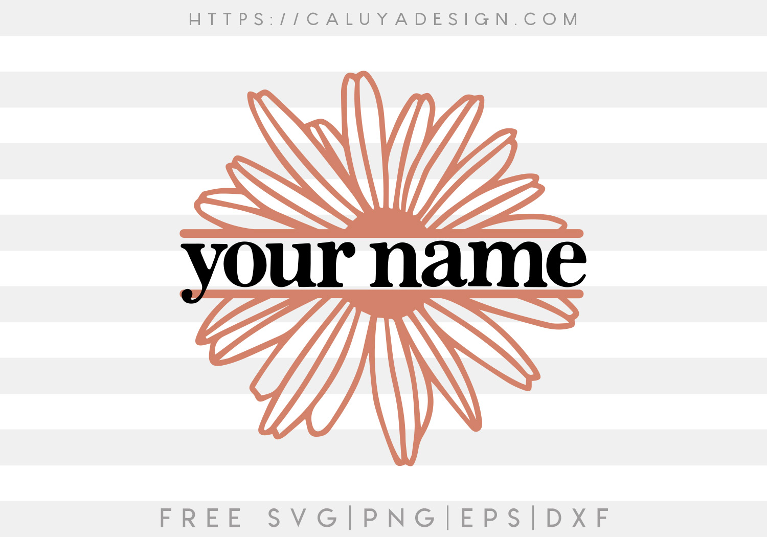 Free Daisy Monogram SVG
