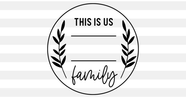 Free Family Monogram Circle SVG