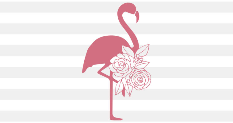 Free Floral Flamingo SVG