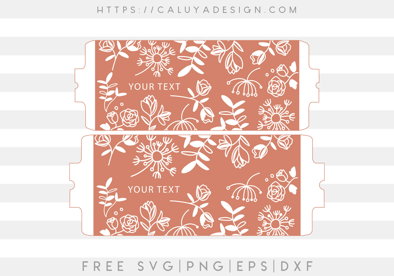 Free Floral Mug Wrap SVG - CALUYA DESIGN
