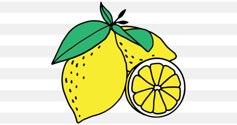 Free Handdrawn Lemon SVG