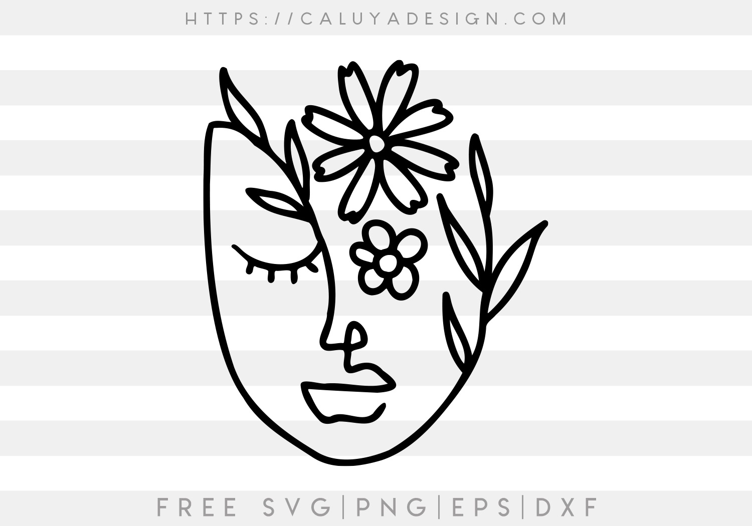 Download Free Line Art Woman Svg Caluya Design