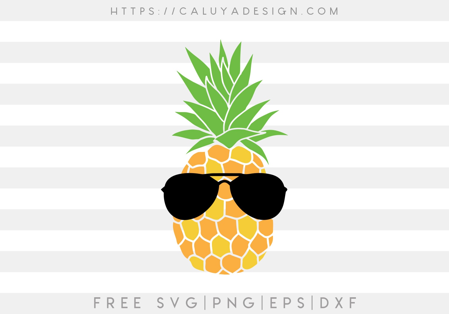 Free Mr Pineapple SVG - CALUYA DESIGN