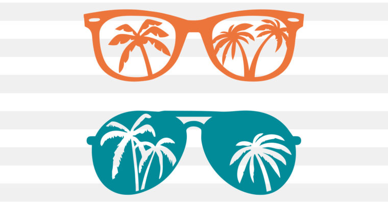 Free Summer Glasses SVG