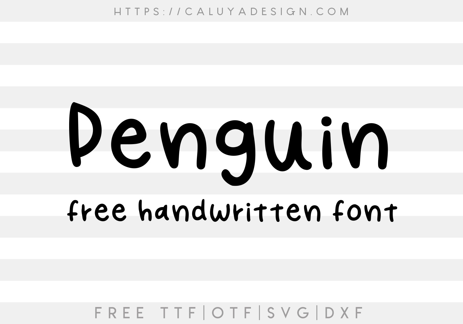 Free Penguin Font SVG
