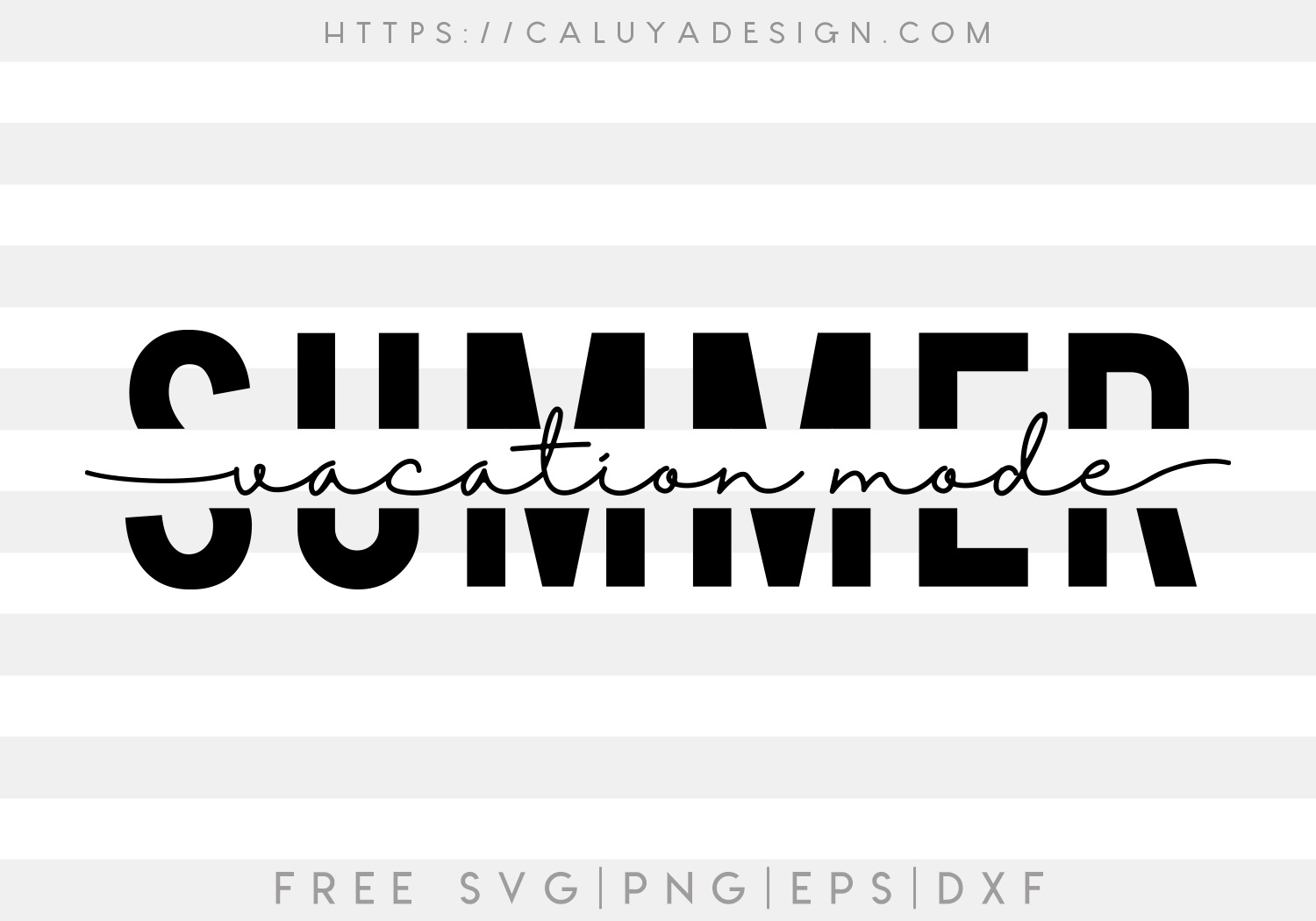 Free Summer Vacation Mode SVG