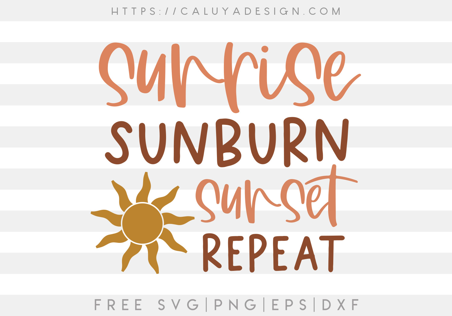 Free Sunrise Sunburn Sunset SVG