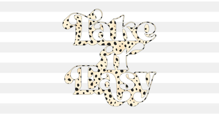 Free Take It Easy Leopard Sublimation PNG