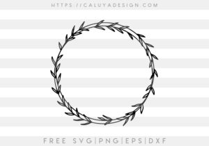 Download Flower Wreath Free Svg Png Eps Dxf Download By Caluya Design