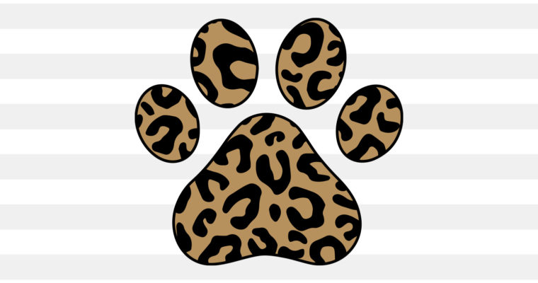 Free Dog Paw Leopard SVG
