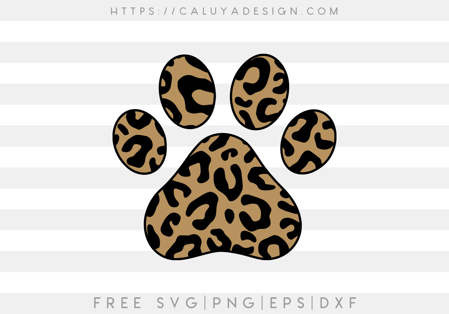Free Dog Paw Leopard SVG