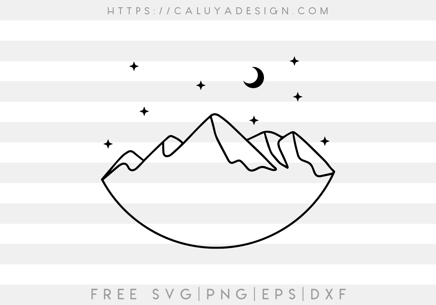 Free Minimal Mountain SVG
