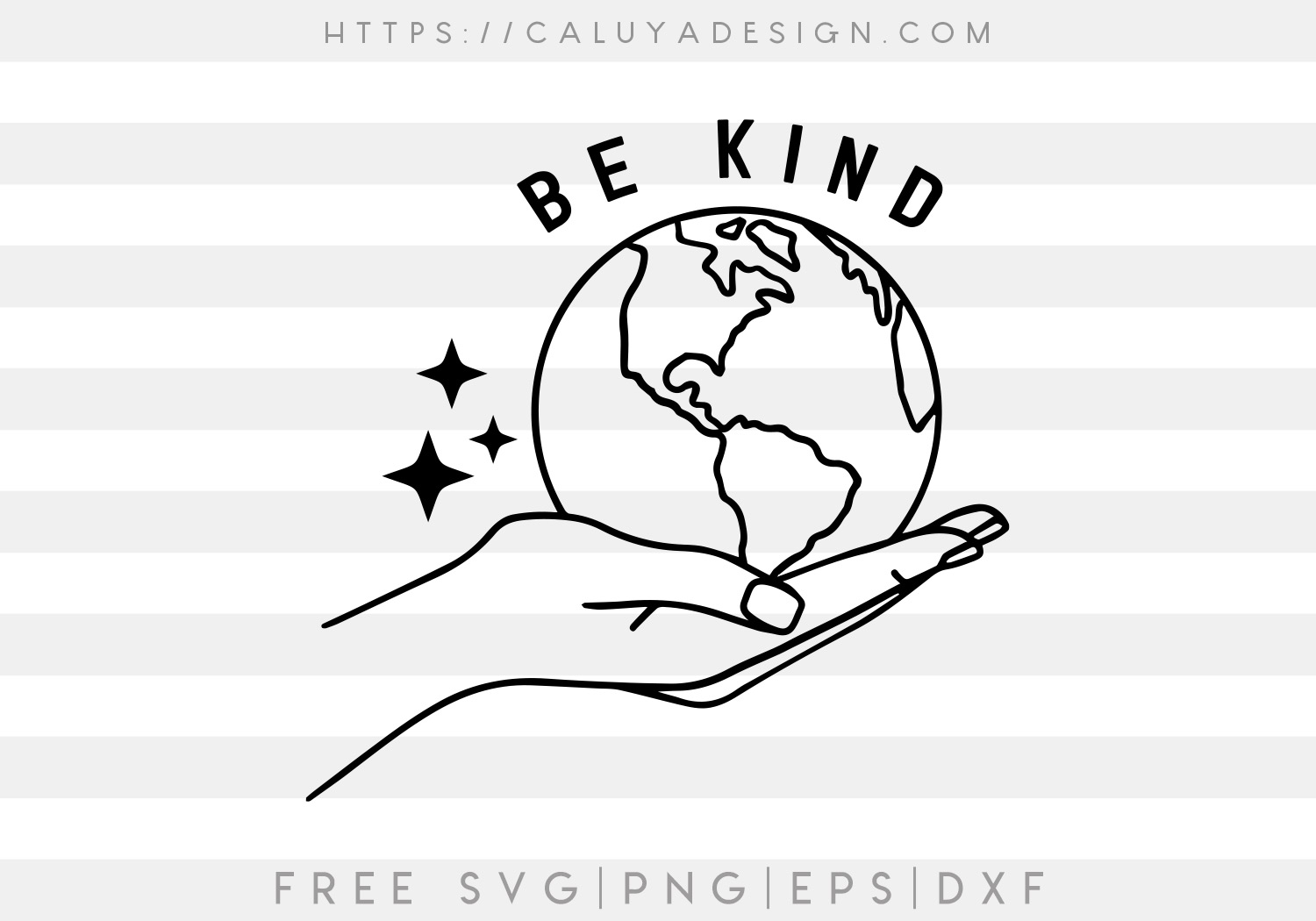 Free Be Kind World SVG