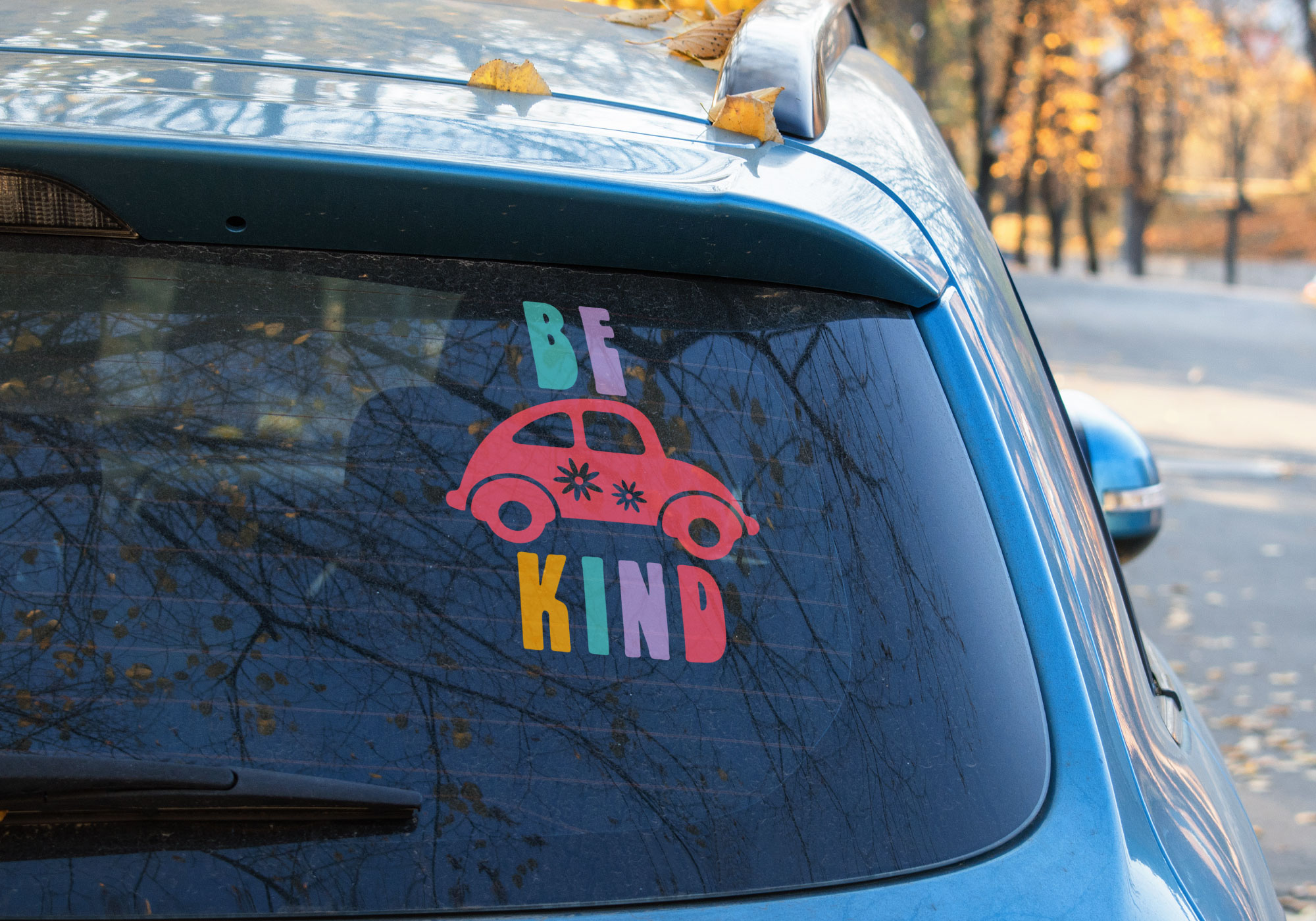 Free Be Kind Bug Car SVG
