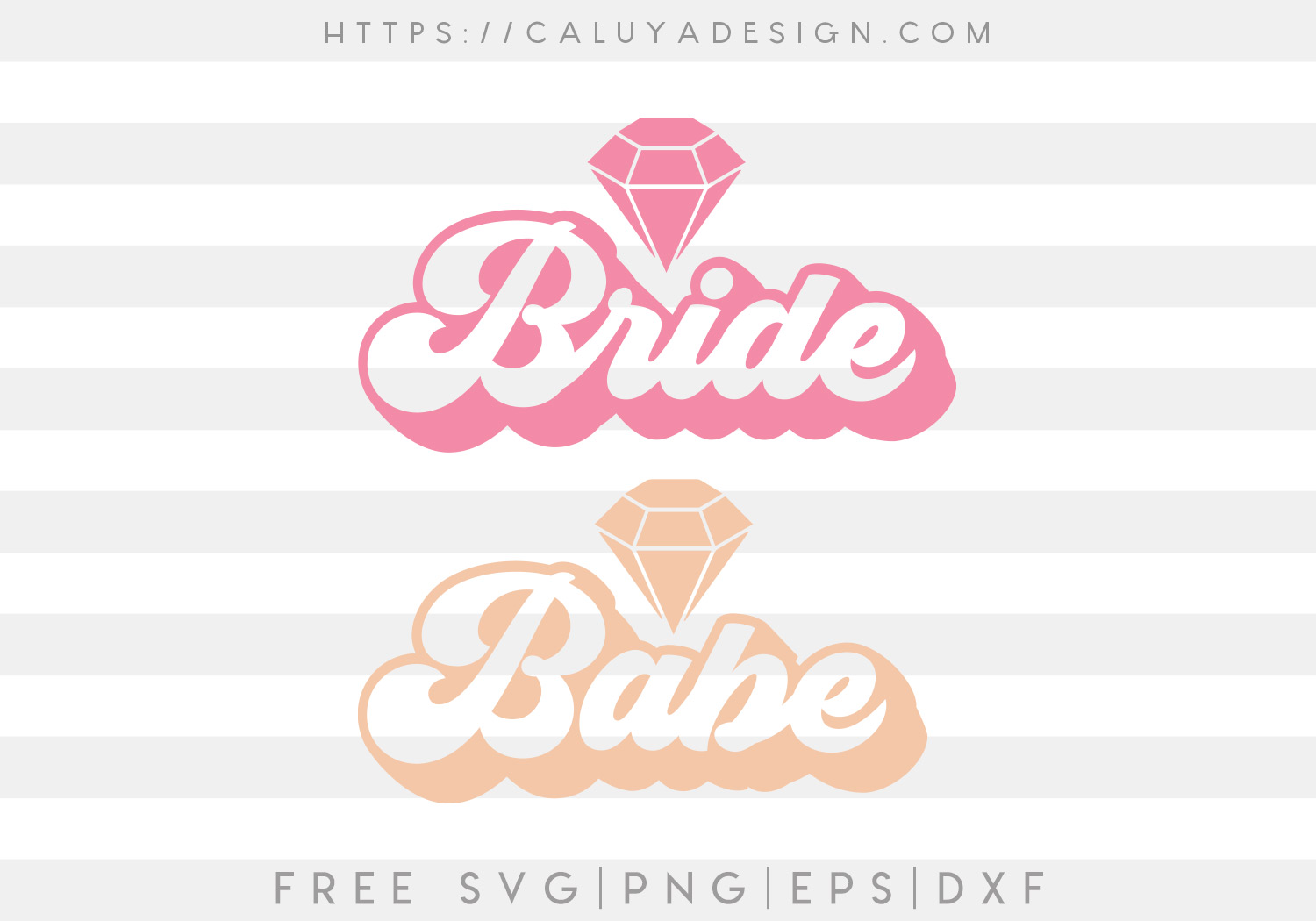 Free Bride and Babe SVG
