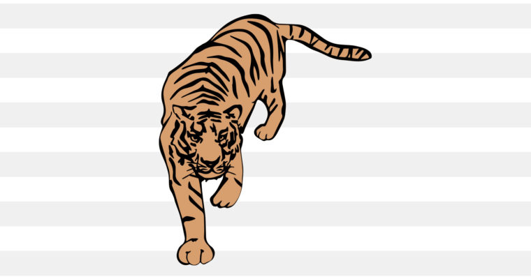 Free Vintage Tiger SVG