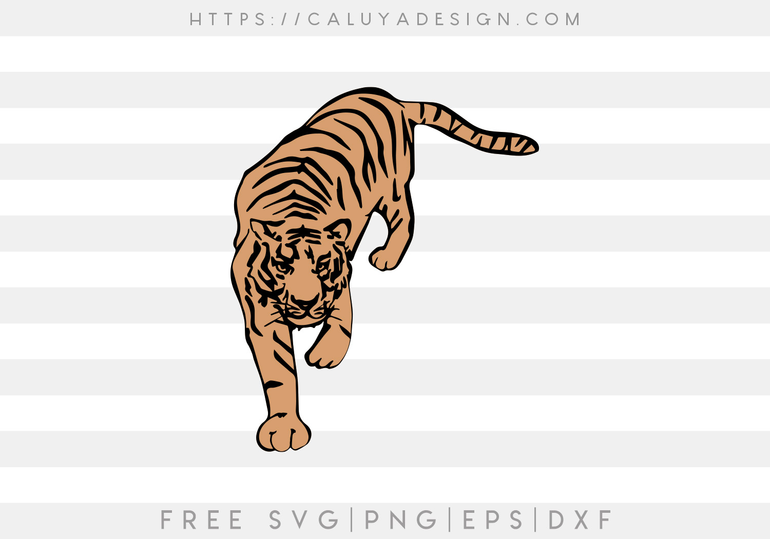 Free Vintage Tiger SVG