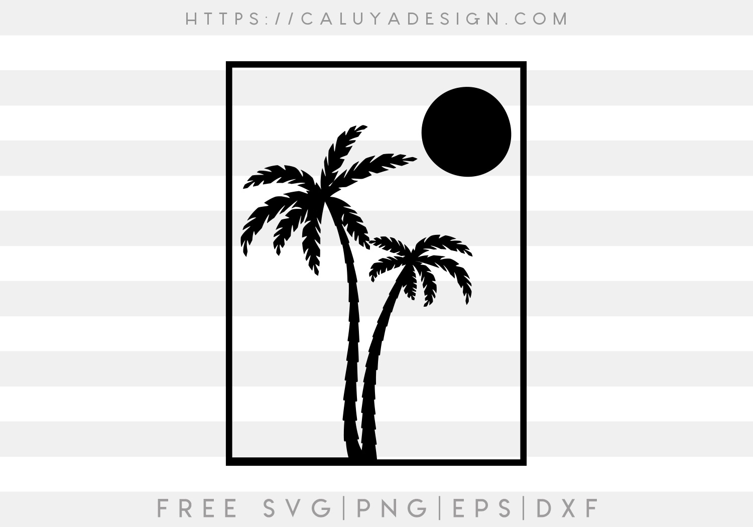 Free Palm Tree Summer SVG
